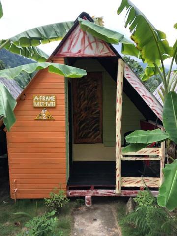 Beach Shack Chalet - Garden View Aframe Small Unit Kampong Juara Eksteriør billede